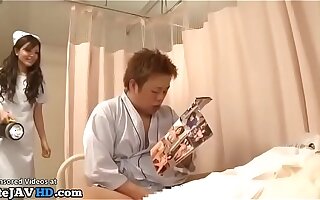 Japanese nurse caughts patient masturbating